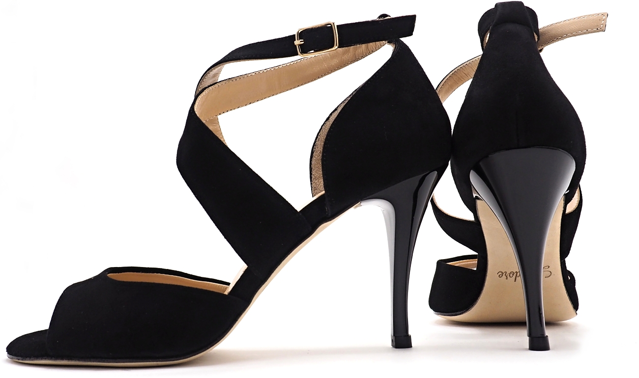 SALE - Lisadore - NSTF - Gamuza Negra - Crossed Bands