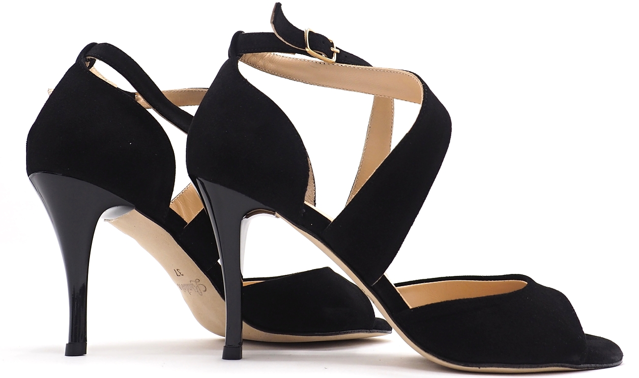 SALE - Lisadore - NSTF - Gamuza Negra - Crossed Bands