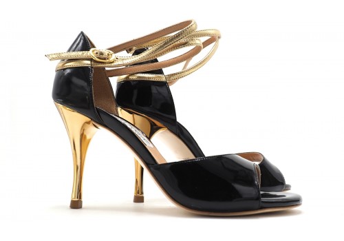 Comme il Faut - Charol Negro & Dorado Comme il Faut - Charol Negro & Dorado