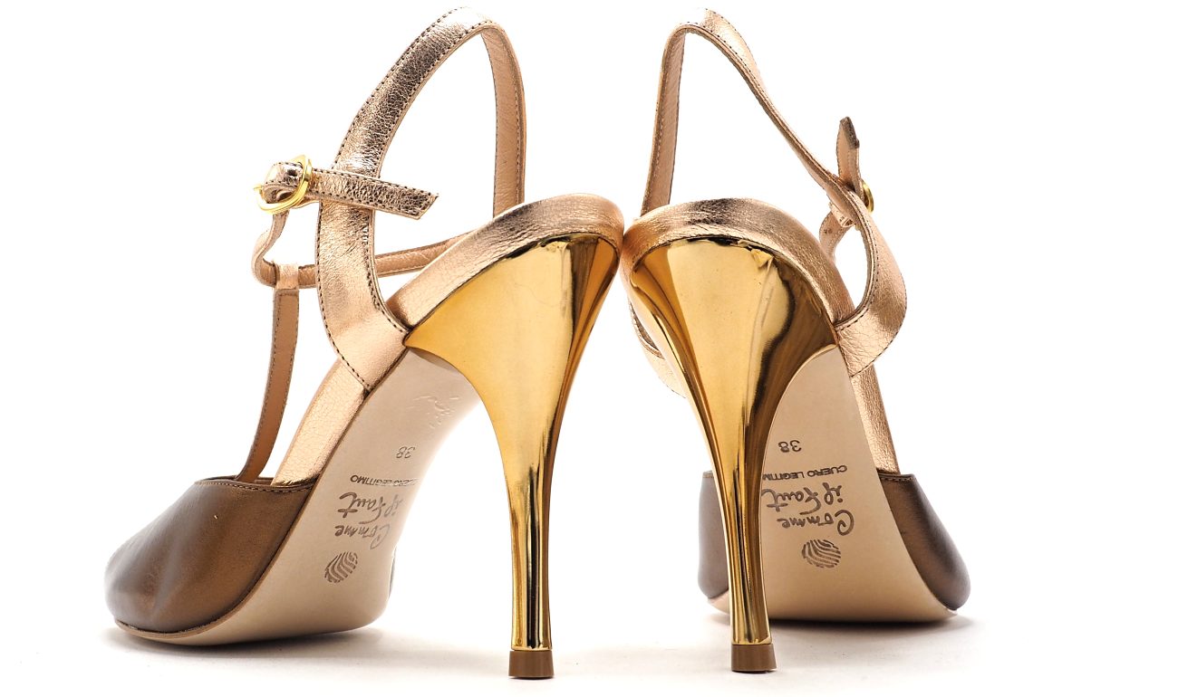 Comme il Faut - Bronce Cobre Tstrap