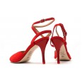 Comme il Faut - Gamuza Rojo Passion - Peep Toe Comme il Faut - Gamuza Rojo Passion - Peep Toe