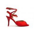 Comme il Faut - Gamuza Rojo Passion - Peep Toe Comme il Faut - Gamuza Rojo Passion - Peep Toe