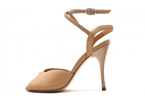 Comme il Faut - Cuero Beige Peep