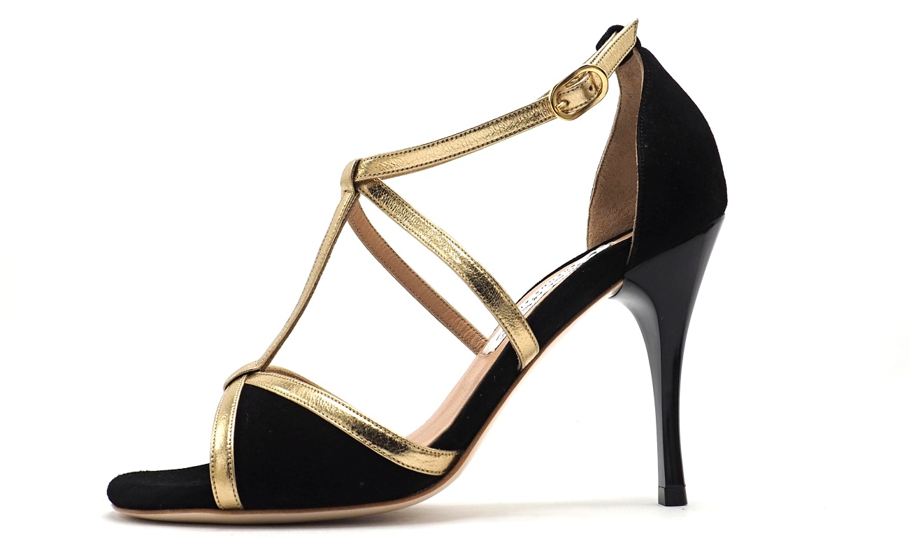 Comme il Faut - Gamuza Negra Dorado Dorado