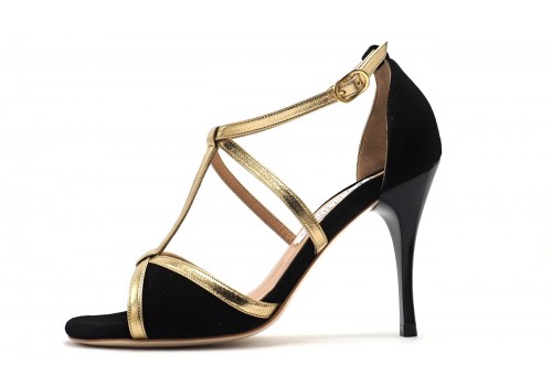 Comme il Faut - Gamuza Negra Dorado Dorado