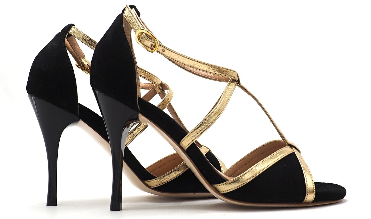 Comme il Faut - Gamuza Negra Dorado Dorado