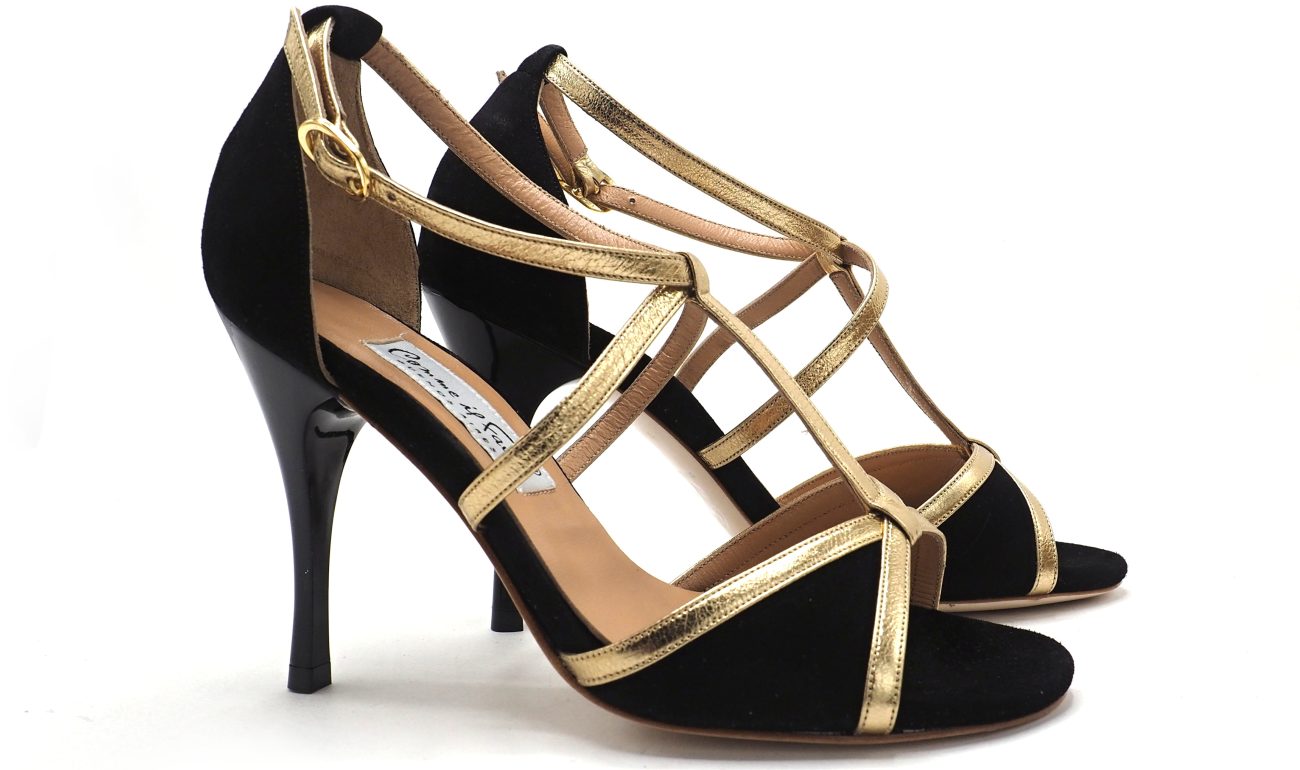 Comme il Faut - Gamuza Negra Dorado Dorado