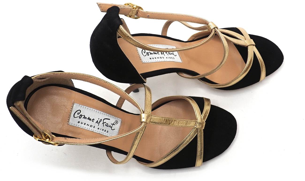 Comme il Faut - Gamuza Negra Dorado Dorado