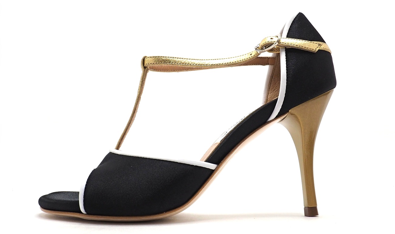 Comme il Faut - Negra Blanco Dorado - Tstrap