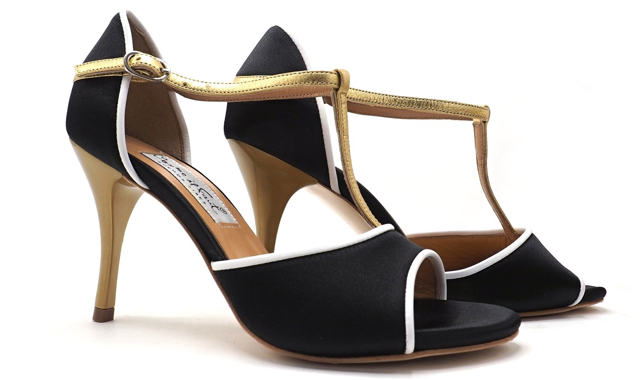 Comme il Faut - Negra Blanco Dorado - Tstrap